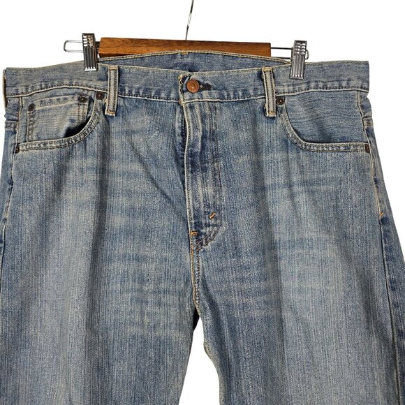 Levis 569 Blue Jeans Size 36X34 Men's Wide Straight Leg Denim - Picture 3 of 10
